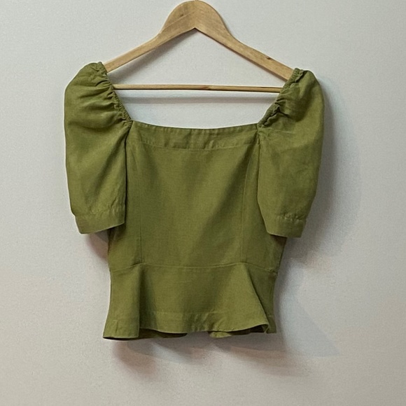 Wilfred Janine GREEN Peplum Top - Picture 5 of 7